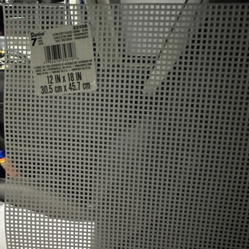Darice 7 Mesh White Perforated Plastic 12
